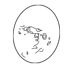 78501T5AN21ZS - : 2019 2020 Honda Fit - Grip *YR487L* (Leather) (Straight Orange) for Honda: Fit Image