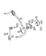 V4895483AC - Front Suspension: Stabilizer Bar Link, Left, Value Line for Mopar Image