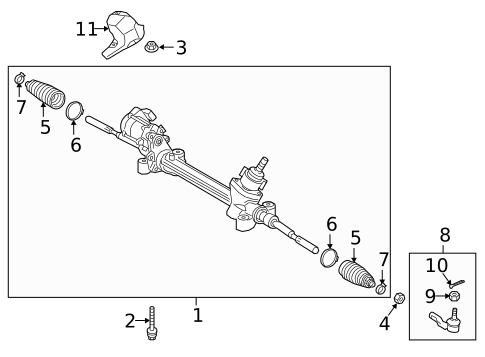 Steering Gear & Linkage for 2020 Toyota Camry #0