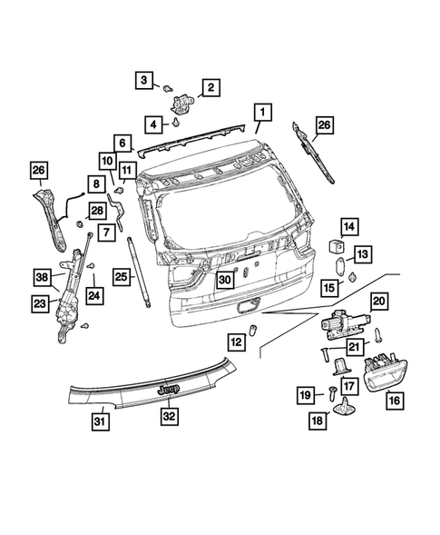 Lift and Tail gates for 2018 Jeep Compass #0