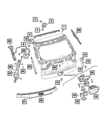 68456014AA - Doors, Door Mirrors and Related Parts: Liftgate for Jeep: Compass Image