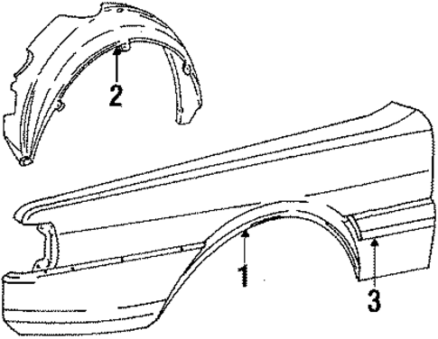 Fender & Components for 1986 Audi Coupe #0