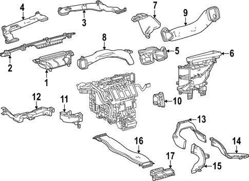 Ducts for 2025 Toyota bZ4X #0