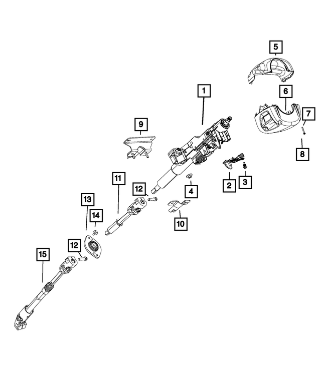 68262523AC - Steering: Steering Column for Mopar Image
