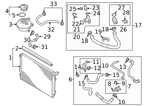 Radiator & Components for 2015 Audi S3 #1