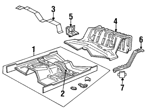 Floor for 1999 Lincoln Town Car #0