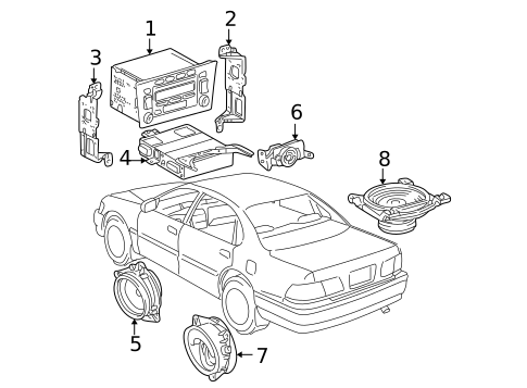 Sound System for 2001 Toyota Avalon #0