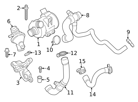 Thermostat & Housing for 2013 BMW X1 #0