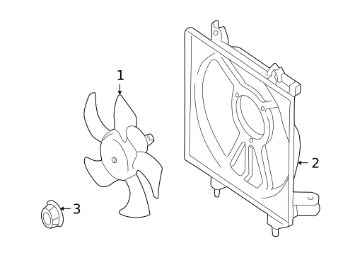 Cooling Fan for 2001 Subaru Forester #0