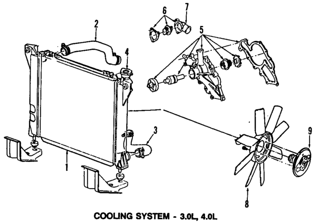 RT1054 - Belts &amp; Cooling: Engine Coolant Thermostat for Ford: Aerostar, Probe, Ranger, Taurus, Tempo | Mercury: Sable, Topaz Image