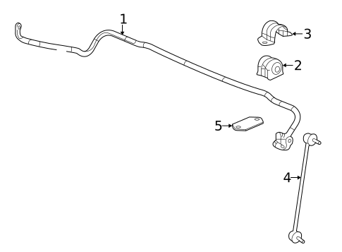 Stabilizer Bar & Components for 2015 Honda Civic #1