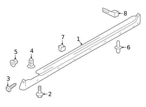 Exterior Trim - Pillars for 2017 INFINITI QX50 #0