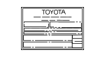 G913142080 - : Emission Label for Toyota: bZ4X Image