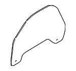 1W6Z7621411AA - Body: Door Glass for FORD Image