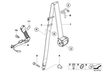 72117077369 - Restraint System and Accessories: Rght Frnt Upper Belt with Force Limiter for Mini Image