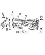 68584437AA - Body Sheet Metal Except Doors: Baffle, Left for Mopar Image