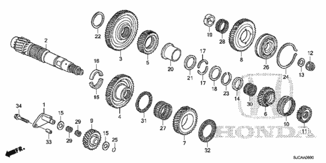 AT Countershaft for 2014 Honda Ridgeline #0