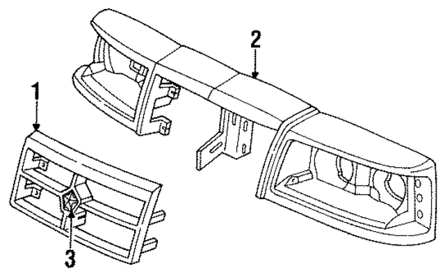 4334606 - Body: Grille for Mopar Image