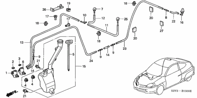 Windshield Washer for 2002 Honda Insight #0