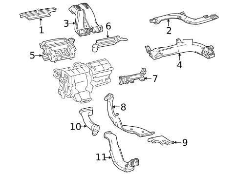 Ducts for 2024 Lexus NX350h #1