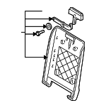 4L0863358DL45 - Body: Armrest Cover for Audi Image