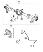 5003648AA - Rear Axle; Dana 226 MM; Differential and Drive Line: Hex Head Bolt, Mounting for Mopar Image