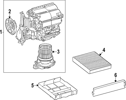 Blower Motor & Fan for 2025 Toyota Camry #0