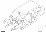 41007130459 - Bodywork: Body Skeleton for BMW: X5 3.0i, X5 4.4i, X5 4.8is Image image