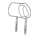 1J0881901K8N4 - Body: Headrest for Volkswagen: Golf, Jetta, Passat Image