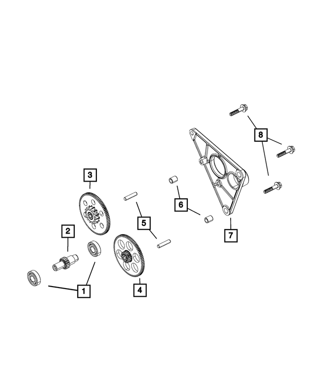 « 68402309AA – BW4811; Transfer Case : Reduction Gear Bearing pour Mopar Image »