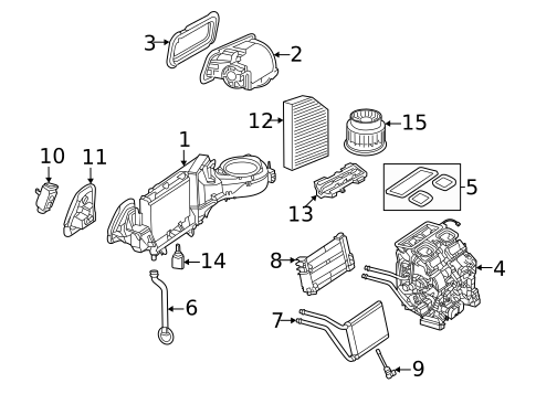 Evaporator & Heater Components for 2025 Mercedes-Benz SL55 AMG #1