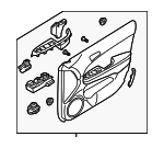 823022L3104W - : 2009-2012 Hyundai Elantra - Door Trim Panel for Hyundai: Elantra Image