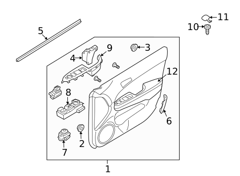 Front Door for 2012 Hyundai Elantra #0