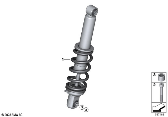 31481540457 - : Suspension Strut for BMW-Motorrad Image