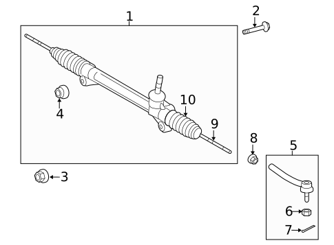 Steering Gear & Linkage for 2019 Toyota Highlander #0