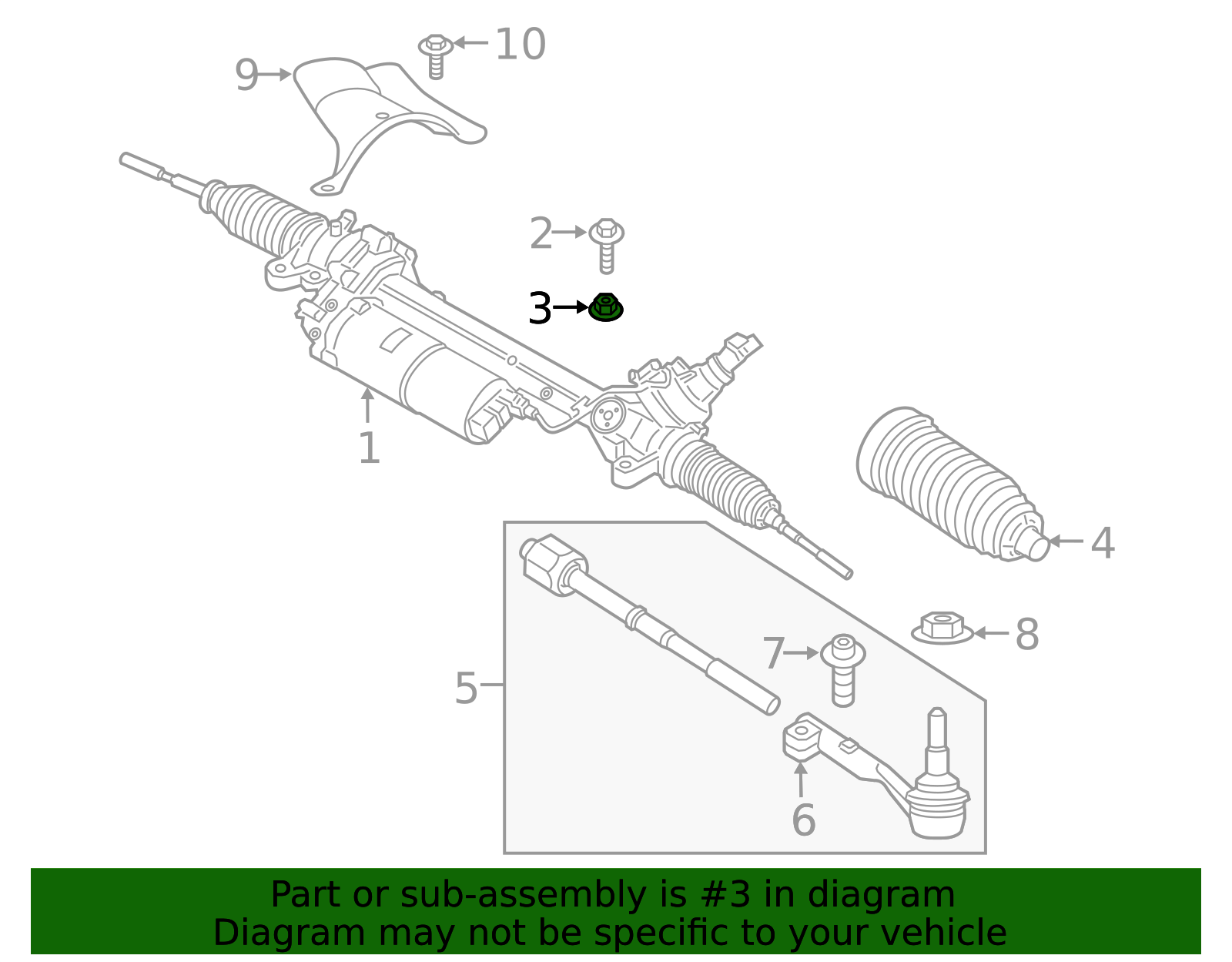 2020-2026 Toyota GR Supra Rack And Pinion Nut 90118-WA586 | OEM Parts ...