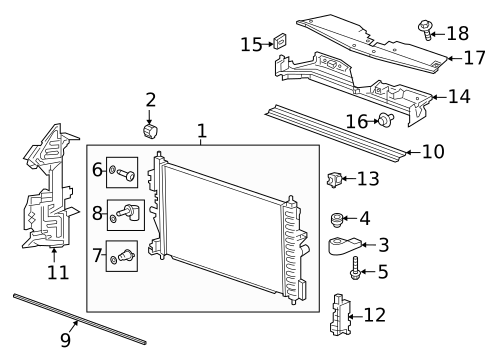Radiators, Coolers & Related Components for 2016 Chevrolet Cruze #0