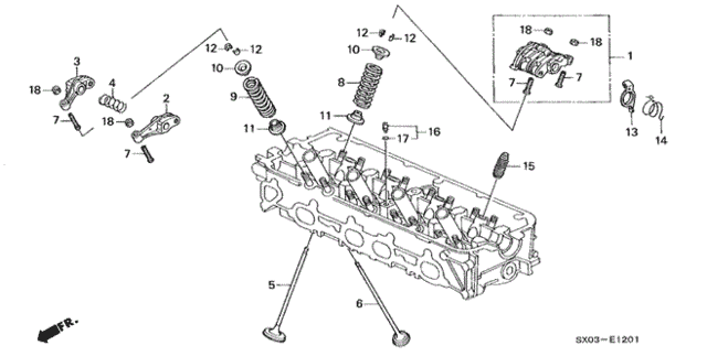 Valve - Rocker Arm (2.3L) for 1998 Honda Odyssey #0