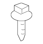 9015950388 - Body: Grille Screw for Lexus: GX460, LX570, LX600, LX700h, NX200t, NX250, NX300, NX300h, NX350, NX350h, NX450h+, RX350, RX350L, RX450h, RX450hL, RZ300e, RZ450e Image