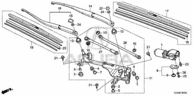 Front Windshield Wiper for 2014 Acura TSX #0