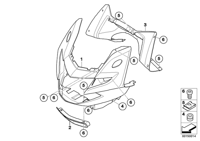 46637713514 - : Internal Cover - Rohteil/Blank for BMW-Motorrad Image