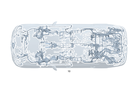 Frame Floor System Main Wiring Harness for 2021 Mercedes-Benz S500 #0