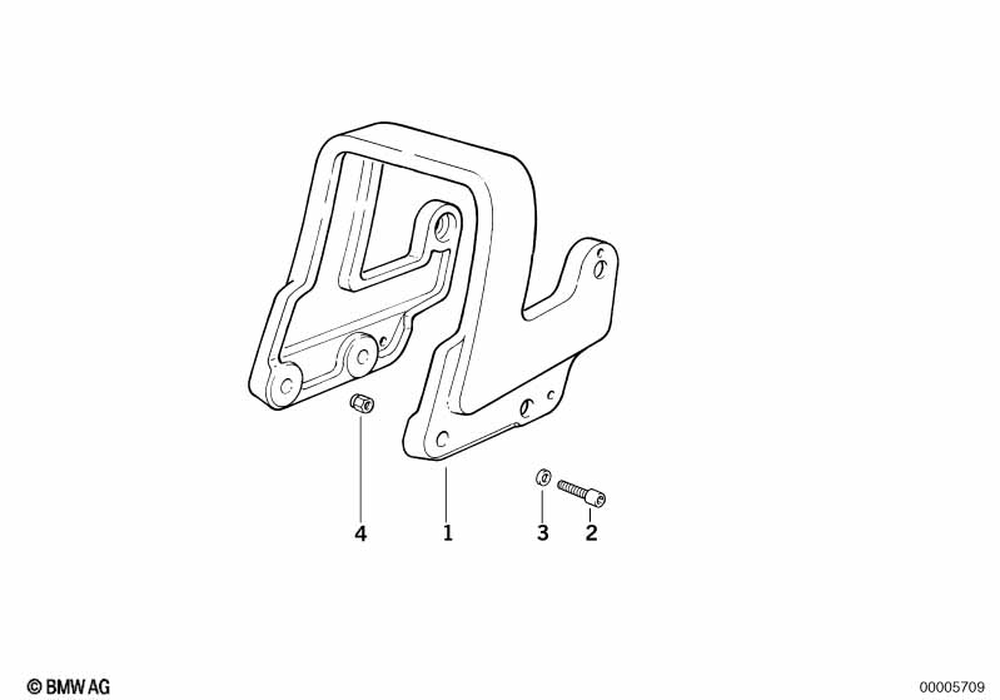 46512314482 - Handle Rear - Black 1992-1996 BMW-Motorrad R