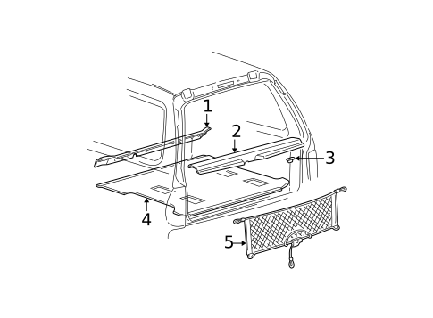 Interior Trim - Rear Body for 2000 Ford Expedition #0
