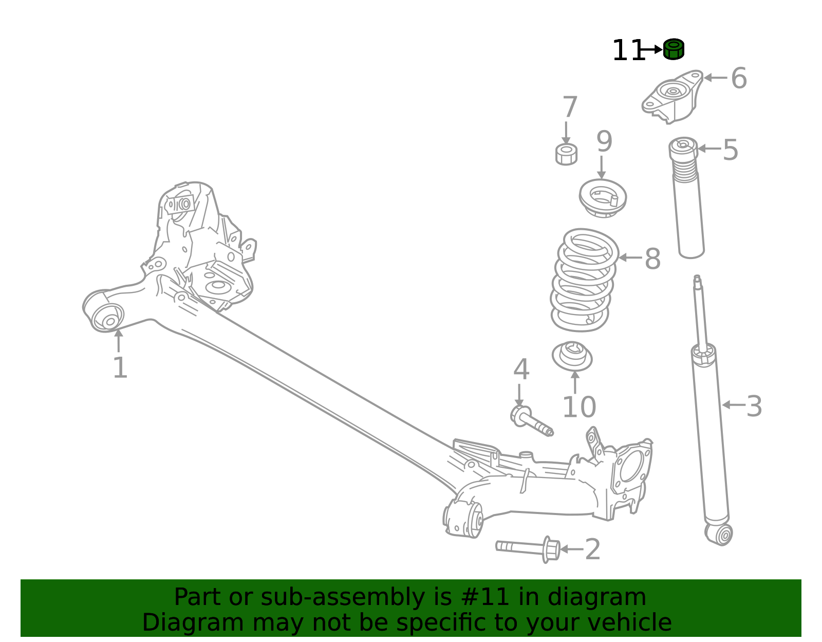 2016-2020 Toyota 2016-2020 Toyota - Top Nut 90118-WB598 | Sparks Parts