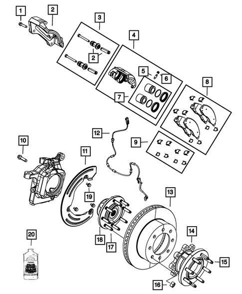 Front Brakes for 2011 Ram 3500 #0