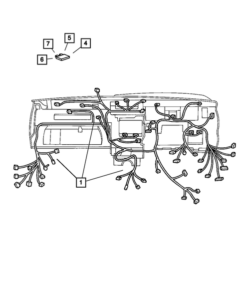 Wiring-Instrument Panel for 2002 Jeep Grand Cherokee #0