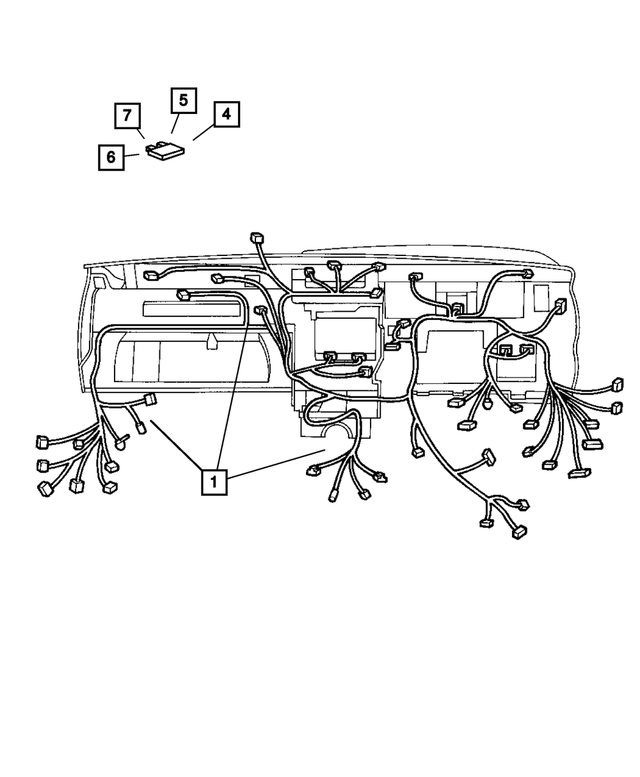 « 56050188AA – Electrical : Panneau D`instruments Cablage pour Mopar Image »