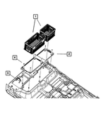 5KS91DX9AB - Interior Trim: Rear Seat Drawer, Left for Mopar Image