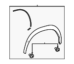 7560278020A1 - : Wheel Opening Molding for Lexus: NX200t, NX300, NX300h Image